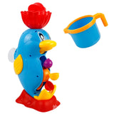 Kids Shower Bath Toys Cute Yellow Duck Waterwheel Elephant Toys Baby