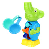 Kids Shower Bath Toys Cute Yellow Duck Waterwheel Elephant Toys Baby