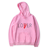 Lover Loser Printed Hoodie Vintage Vogue Ullzang Mens Hodies Autumn Winter Hoodies